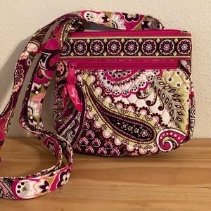 Vera Bradley Small Crossbody Very Berry Paisley
